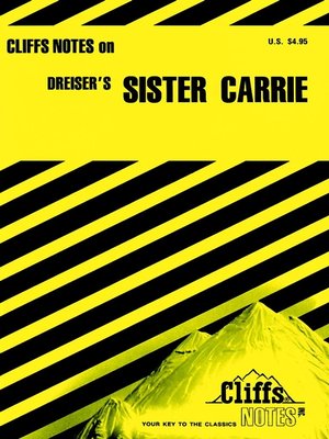 cover image of CliffsNotes on Dreiser's Sister Carrie